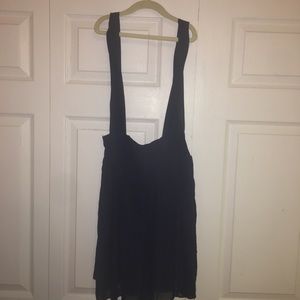 Blue overall dress